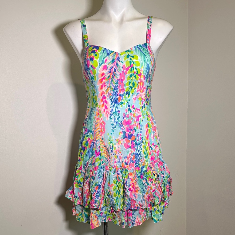 Lilly Pulitzer Morgana Catch The Wave Dress built in padding